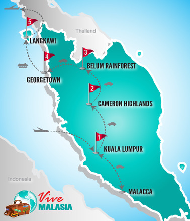 Malasia Viajes | Mapa Chinos Playa